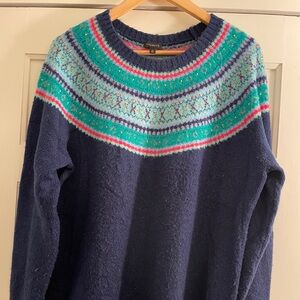 Talbots Colorful Fair isle  Sweater